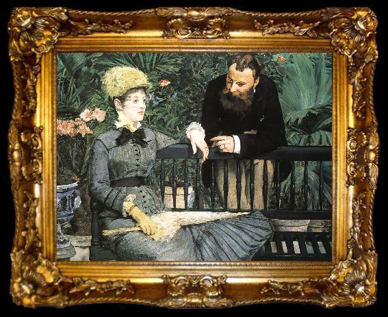 framed  Edouard Manet In the Conservatory, ta009-2